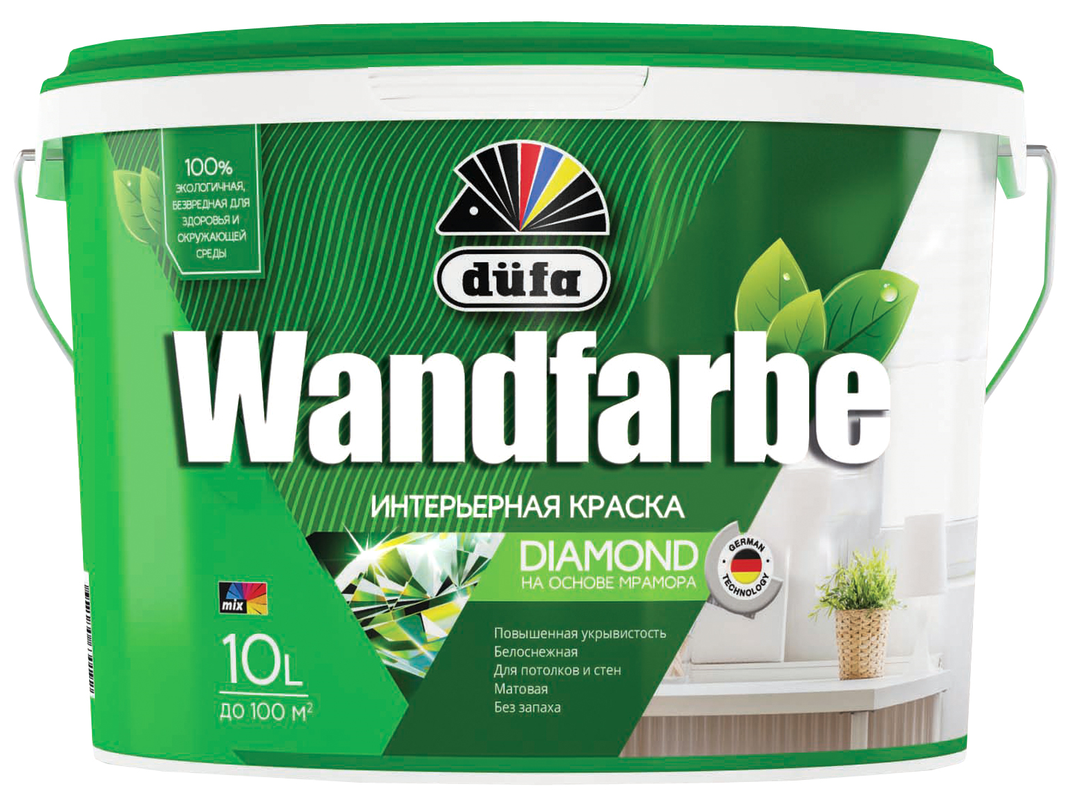 Краска водно-дисперсионная düfa WANDFARBE RD1a