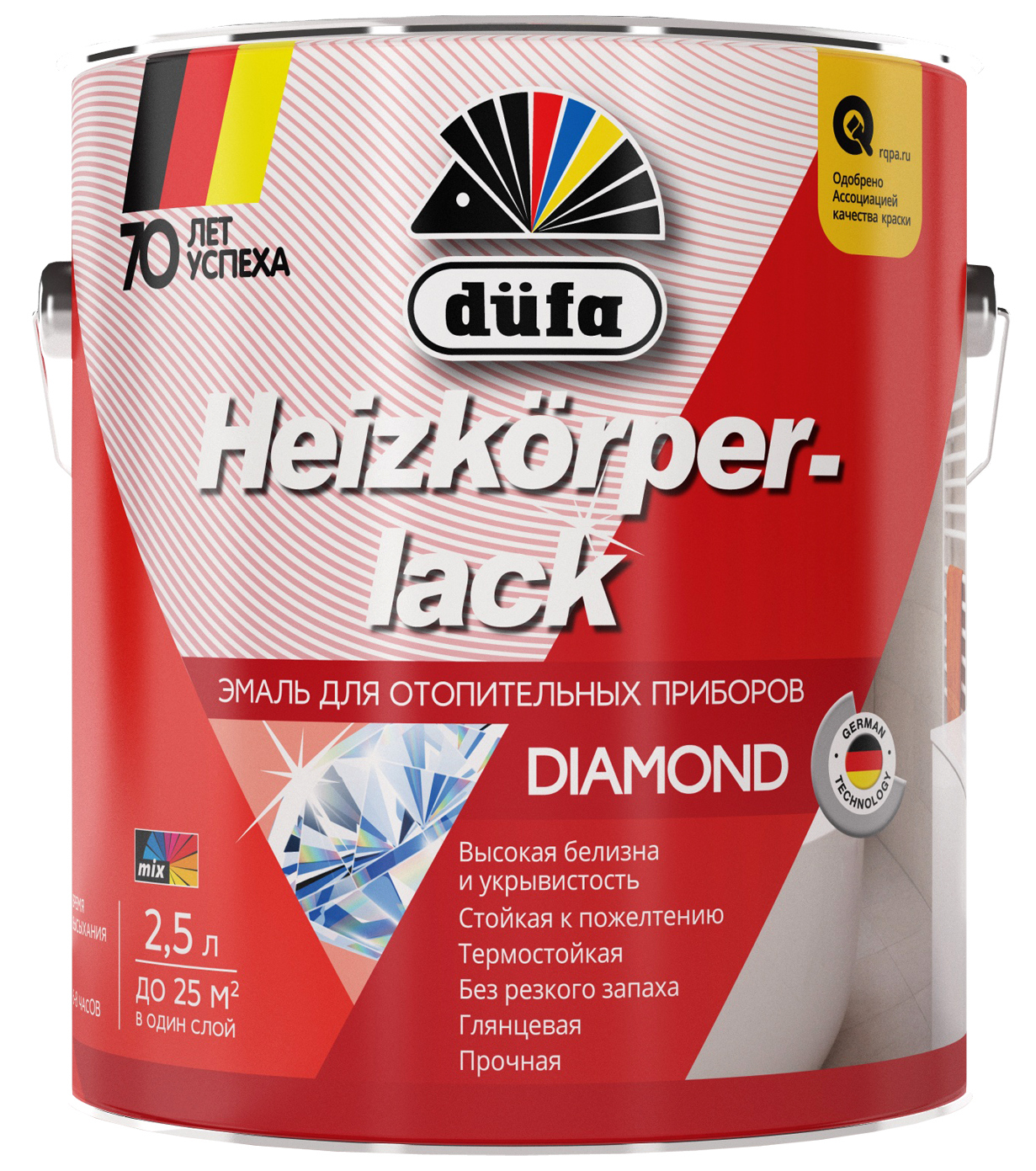 Эмаль для отопительных приборов düfa HEIZKORPERLACK белая